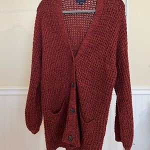 Cozy American Eagle Button Up Cardi